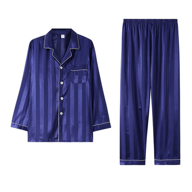 Men's Designer Ice Silk Pajama Set